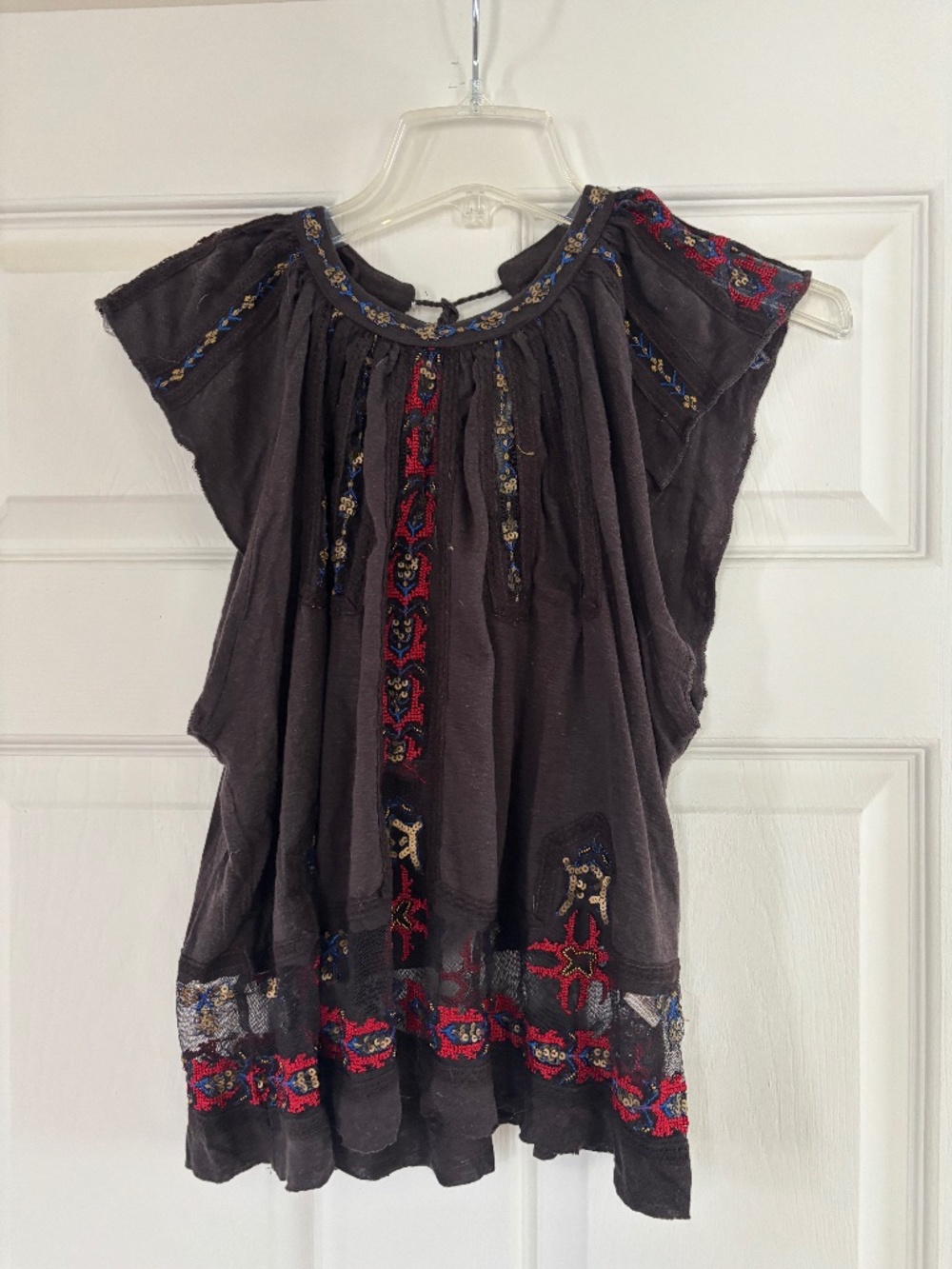 Ornate Free People top size S